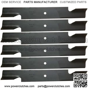 6PK Lawn Mower Blades Compatible with 61" Scag Super Z Turf Tiger STHM SW SWZ Mo