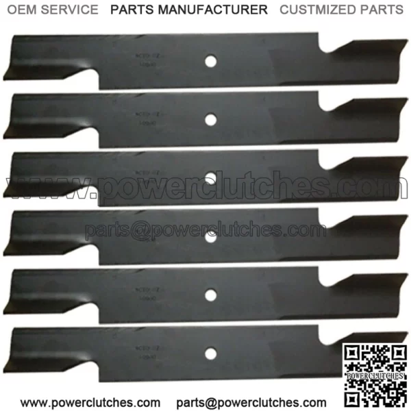 6PK Lawn Mower Blades Compatible with 61" Scag Super Z Turf Tiger STHM SW SWZ Mo