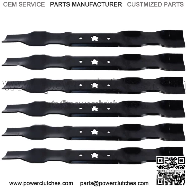 (6) Mower Blades  Mulching Blades for Poulan 531307223 42" Decks