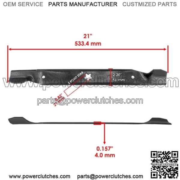 91724676 917532422719 917532424752 Blade for Poulan Husqvarna AYP - Image 2