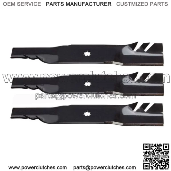3 OEM Oregon Gator G5 Mower Blades for John Deere D140 D150 D160 592-616 48"