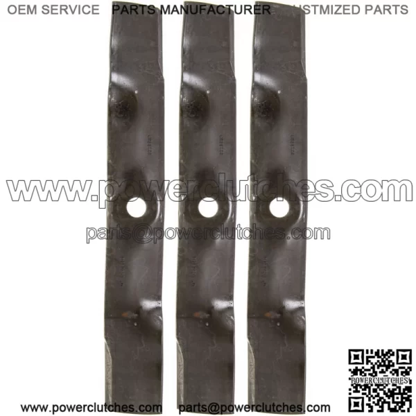 John Deere UC22009 Mower Blades 3pcs, 48" Deck GX 325 355 X 300 320 LT 180 Z425