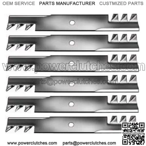 6 TEETH MULCHING BLADES FITS 32"/48" ARIENS EXMARK FERRIS GRAVELY SNAPPER TORO