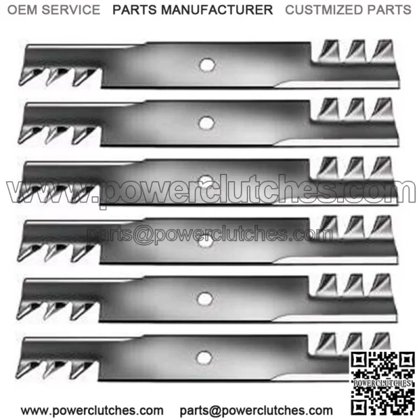 6 TEETH MULCHING BLADES FITS 32"/48" ARIENS EXMARK FERRIS GRAVELY SNAPPER TORO