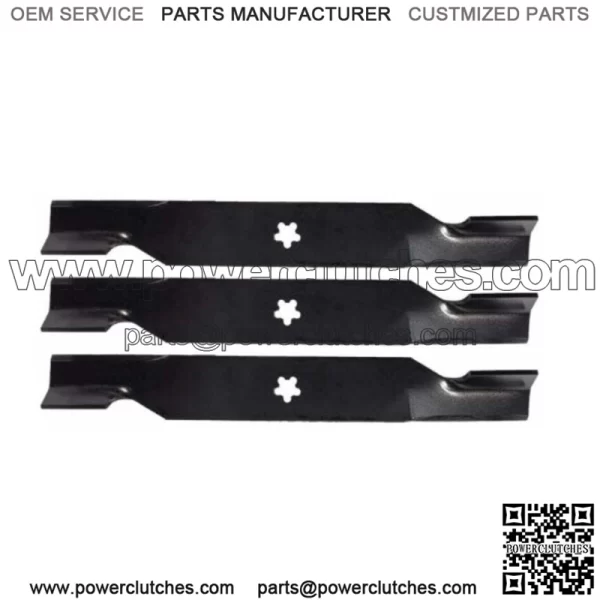 Ariens 936069 936078 936097 54" High Lift Lawn Mower Blades with Bag, Set of 3