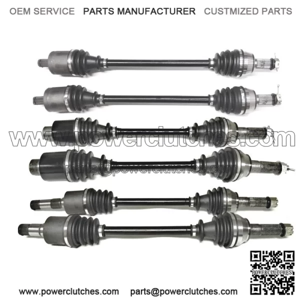 Set of CV Axles for Polaris, 2010-2016 Ranger 800 6x6, Front Middle Rear