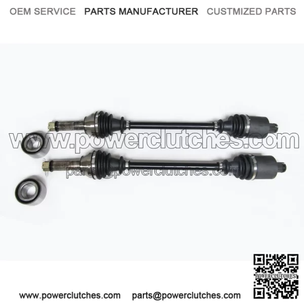 Set of Rear Axles & Wheel Bearings for Polaris Ranger 570 900 & 1000
