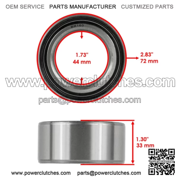 Rear Wheel Knuckle Bearings For Polaris RZR XP 1000 17-20 LE 20 5140634 3514627 - Image 2
