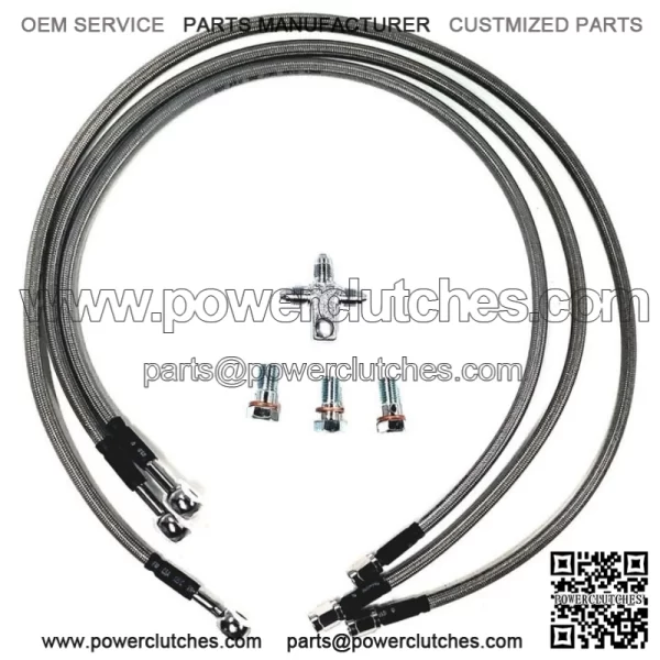 Yamaha YFZ 450  A Arms +2 +1  Chromoly  Adjustable 04 05 Brake Lines Clamps Alba - Image 3